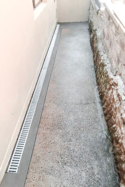 Completed and concealed stormwater drainage Northern Beaches